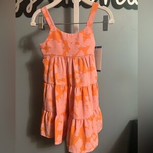 Social Standors by Sanctuary Girls Tiered Floral Tiered Sundress Pink & Orange
